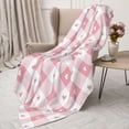 thumbnail image 3 of Fuzoiu Plaid Heart Print Flannel Throw Blanket,Light Weight Warm Decorative,Throw Blanket Cover for Sofa, Couch, Bedroom,Travel-40"x30", 3 of 6