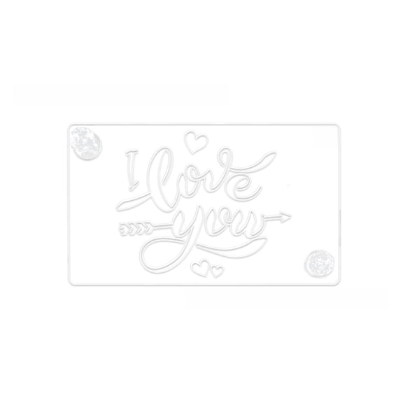 Stencil for Tiramisu Cake Painting Letter Design Decorating Tool