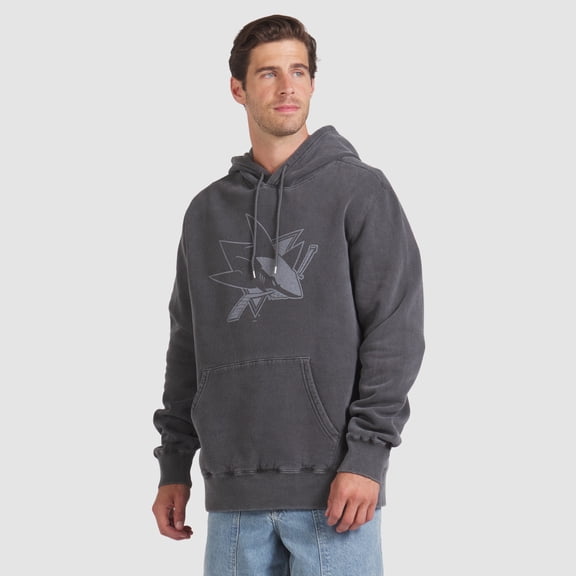 Men's Fanatics Black San Jose Sharks Made in Canada Pullover Hoodie