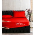 thumbnail image 2 of 1500 Premier Hotel Collection Egyptian Quality 1-Piece Fitted Sheet, Twin/Twin XL Red, 2 of 5