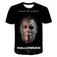 thumbnail image 1 of Nueva película de suspenso 3D impreso camiseta verano moda horror fantasma hombres y mujeres camiseta de Navidad de manga corta tops, 1 of 4