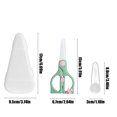 thumbnail image 3 of Fiudx Ofertas y liquidaciones Tijeras de cerámica portátiles para niños con tapa, seguras y prácticas para uso en alimentos y cocina de niños, material cerámico, fácil de limpiar, 3 of 6
