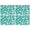 Turquoise Daisy Flower, variant on White Daisy Flower Black Lines Pattern Summer Placemats Table Placemats Set Of 4-Linen Kitchen Washable Placemats Table Mats 11.8"x17.7" Non-Slip Heat Resistant