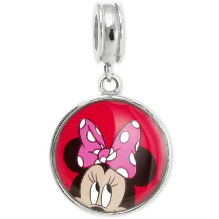 Connections from Hallmark Stainless Steel Enamel Minnie Mouse Dangle Charm