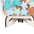 thumbnail image 2 of Yajisi Star Reward Jar with 30 Colorful Stars and 2 Stands, Safe Sturdy Wood Routine Training Kids Reward Board for Home Education and Classroom Potty Training Incentive Chart, 10 inches / 25.4 cm, 2 of 9