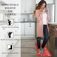 thumbnail image 6 of Kitchen Rug Anti Fatigue, Non Skid Cushioned Comfort Standing Kitchen Mat Waterproof and Oil Proof Floor Runner Mat, Easy to Clean, 17"x59", Red, 6 of 6
