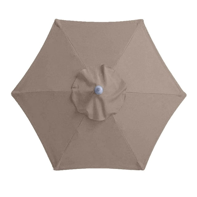 CUITING 6.6ft Patio Umbrella Replacement Canopy Market Umbrella Top Outdoor Umbrella Canopy Replacement Canopy Cover for 6 Ribs