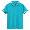 thumbnail image 7 of Kogui Youth Golf Shirt Boys Polo Shirts Short Sleeve School Uniform Golf Shirts Lightweight Stretch Cozy Lapel Button Athletic Casual Tops Size 7-8 (Sky Blue,7-8 Years), 7 of 7