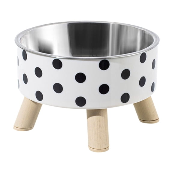 Stainless Steel Elevated Pet Bowl, Non‑ Non‑Tipping Large Capacity Food Water Bowl for Cats Dogs Ergonomic Feeding Dish
