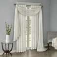 thumbnail image 6 of Madison Park Harper 2-Piece Solid Crushed Curtain Panel Pair in White, 42"x84", 6 of 6