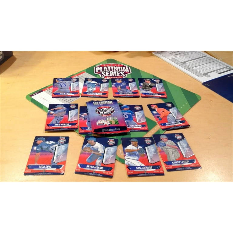 first edition baseball cards Platinum Series Baseball: 1st Edition Board Game Trading Cards