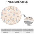 thumbnail image 6 of Minimalist Princess Pattern Round Fitted Tablecloth with Elastic Edge,Dining Table Cover Waterproof,Outdoor Round Tablecloth for Camping,Dining,Indoor and Outdoor, 6 of 7