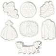 thumbnail image 3 of Ensemble d'Emporte-pièces de Mariage - 7 Pcs, Feuille de Mariage 3,5 Pouces, Bouquet, Inscription « Love », Mot « Love », Smoking, Plaque, Moules d'Emporte-pièces pour Robe de Mariée pour Douche Nuptiale et Fiançailles, 3 of 5