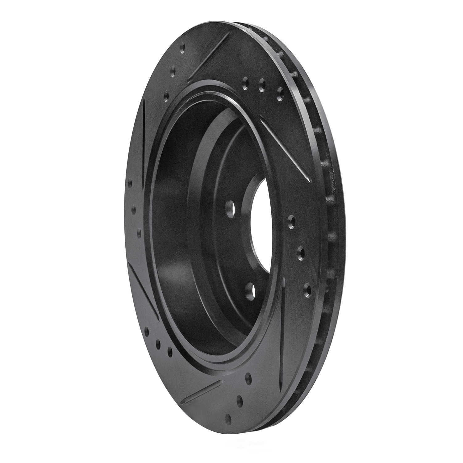 Dynamic Friction Company 633-31044R DFC Brake Rotor - Drilled And Slotted - Black