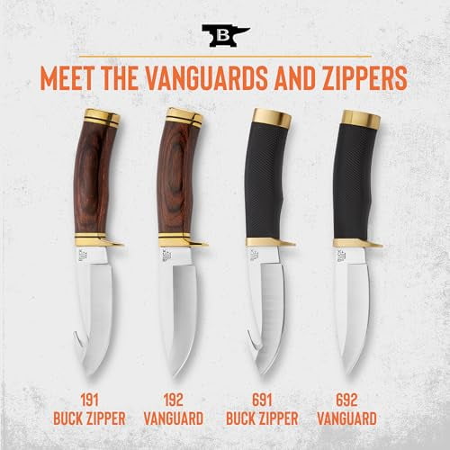 Vanguard Wood Small Fixed Blade Hunting Knife with Heritage Walnut