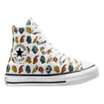 thumbnail image 2 of Converse Chuck Taylor All Star Dinosaur Print High-Top Unisex/Child shoe size Kid 12.5  Casual 671707F White/Forest Pine/Black, 2 of 2
