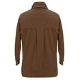 thumbnail image 4 of Women's Corduroy Jackets Long Sleeve Coats Button Down Coat (Coffee M), 4 of 4