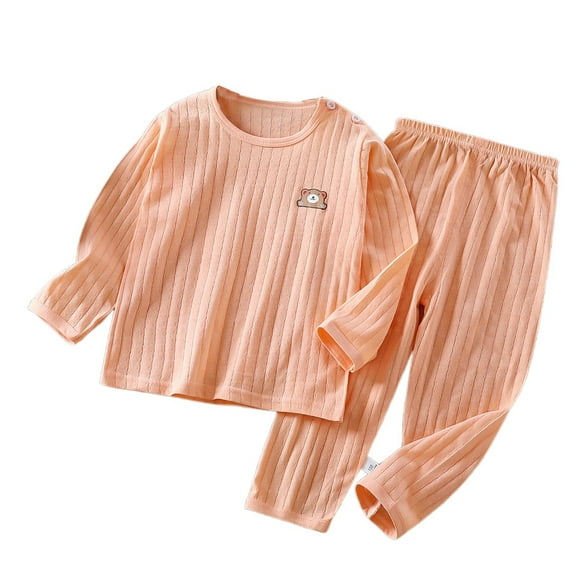 SUYOLL Children Boys Outfit Sets Summer Long Sleeve Pajama Set Casual Daily Wear Comfortable Sleepwear 3 Months-12 Years Summer Fall Relaxation Fun & Vibrant Designs