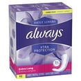 Always Xtra Protection Dailies Feminine Panty Liners for Women, Extra