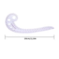 thumbnail image 2 of Cateissary 4 Pieces Pattern Sewing Ruler DIY Tailor Curve Metric Drafting Drawing Clothing Calibrated Half-round Manual Dressmaking Type2 NO2, 2 of 6