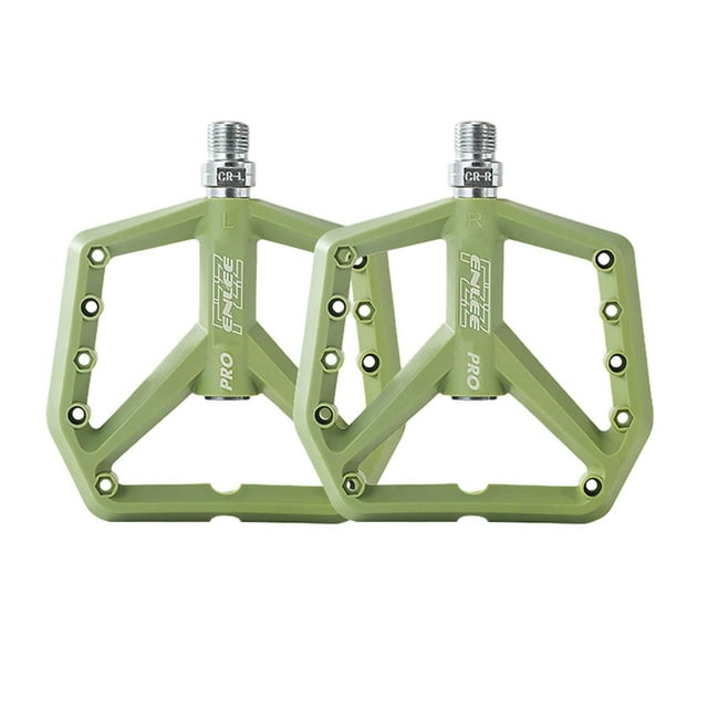 Pedales de bicicleta Sunnimix de nailon antideslizantes 11,2 cm x 12,5 cm Verde