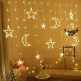 thumbnail image 3 of Guirnalda de luces LED de 110 V y 220 V con forma de estrella y luna para Navidad, para exteriores e interiores, para el hogar, bodas, fiestas, decoración de Año Nuevo, 3 of 5