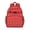 Red, variant on Cartoon Puppy Pattern Backpack Funny Dog Illustration with Abstract Artistic Elements for Students