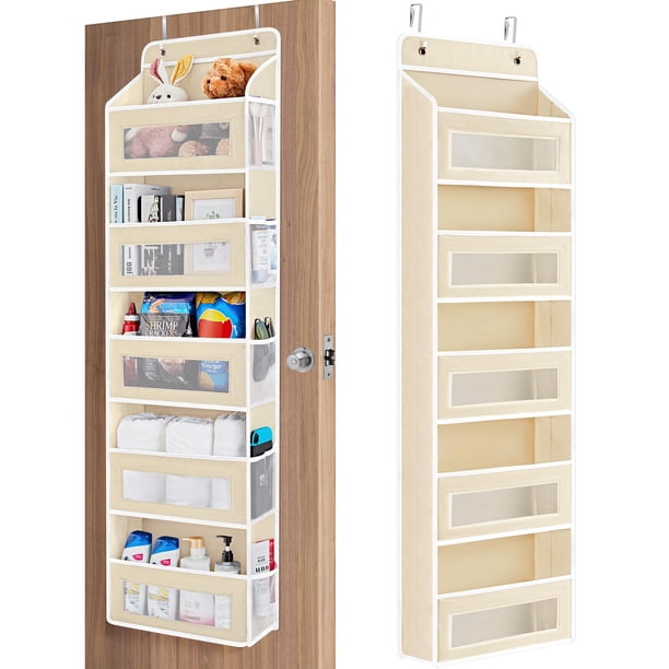 Jarlink Organizador Para Colgar Sobre La Puerta, 5 Estantes, Organizador De Puerta Con 5 Bolsillos De Gran Capacidad, Antiinclinación, Carga De 44 Lb Detrás De La Puerta, Almacenamiento Para Dormitori