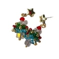 thumbnail image 4 of Pendientes de árbol de Navidad Pendientes de Navidad Disfraz navideño estético Estrella, 4 of 9