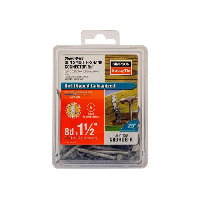Clavos para conectores estructurales Simpson Strong-Tie N8DHDG 3,8 cm