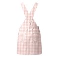 thumbnail image 5 of Bobifish Toddler Girls Suspender Dress Kids Girls Sleeveless Plaid Printed Cross Back Dress With Pocket Casual Kids Girls Dresss, 5 of 7