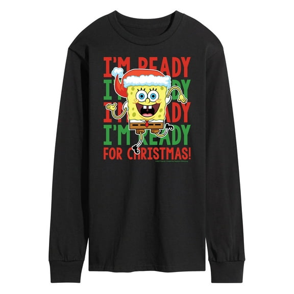 SpongeBob SquarePants - I'm Ready For Christmas - Men's Long Sleeve T-Shirt