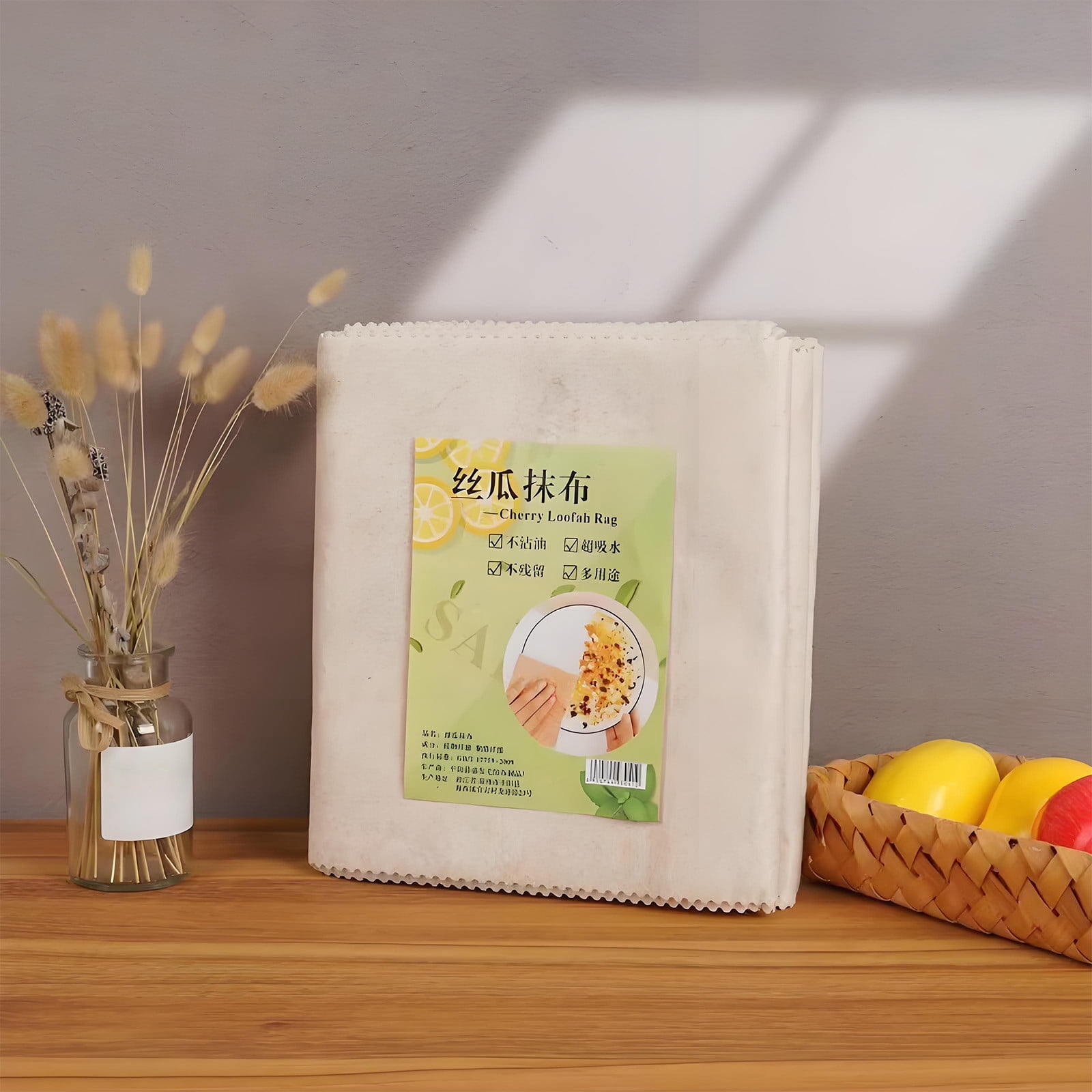 TIMIFIS Bowl Cleaning Loofah Wipes Household Oil Absorbent Dishwashing Family Kitchen Wipes Non Linting Non Stick Oil Lazy Thickened Cleaning Cloths Cleaning Supplies