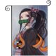 thumbnail image 1 of Demon Slayer Chica Nezuko-bandera de jardín temática. Regalo perfecto para fans, amigos y familiares, ideal para actividades al aire libre y decoración de fiestas.28CM*45CM, 1 of 5