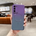 thumbnail image 3 of Gradient Magnetic for Samsung Galaxy Note 20 5G Phone Case, Compatible with MagSafe, Camera Lens Film Protection Shockproof Matte Cases for Galaxy Note 20 6.7" (Purple Gray Gradient), 3 of 8
