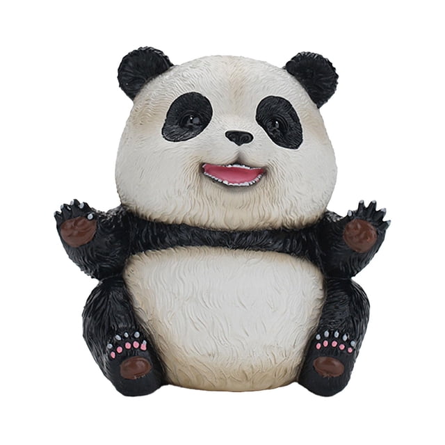 Estatuilla de Panda Estatua de Panda Adorno de Escritorio Moderno Adorno de Panda Modelo de Panda para Gabinete de Entrada Oficina Decoración del