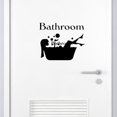 thumbnail image 1 of Adhesivos de pared de PVC con silueta de mujer en bañera, 1 of 4