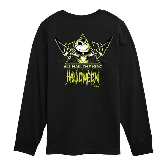 The Nightmare Before Christmas - Halloween King Jack Skellington - Youth Boys Long Sleeve Graphic T-Shirt
