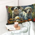 thumbnail image 4 of Naloa Sunflower Field Spotted Dog Pillow Covers, Throw Pillow Case Cushion Covers,Cushion for Bedroom,Couch,Home-16"x24", 4 of 6