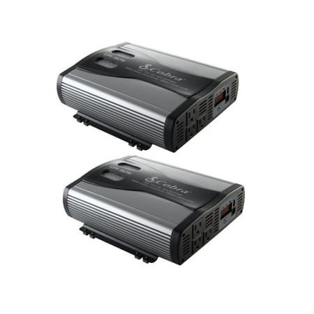 Cobra CPI1575 1500 WATT DC to AC Car Inverters w/ 3 Outlets & USB Port (2 (Best Ac Cobra Replica)