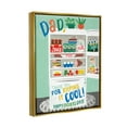 thumbnail image 3 of Stupell Industries Keeping It Cool Father's Day Holiday Painting Gold Floater Framed Art Print Wall Art, 3 of 6