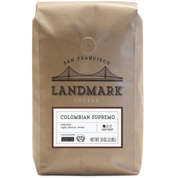 Landmark Coffee Beans Colombian Supremo Whole Beans 32 Oz Walmart Com Walmart Com