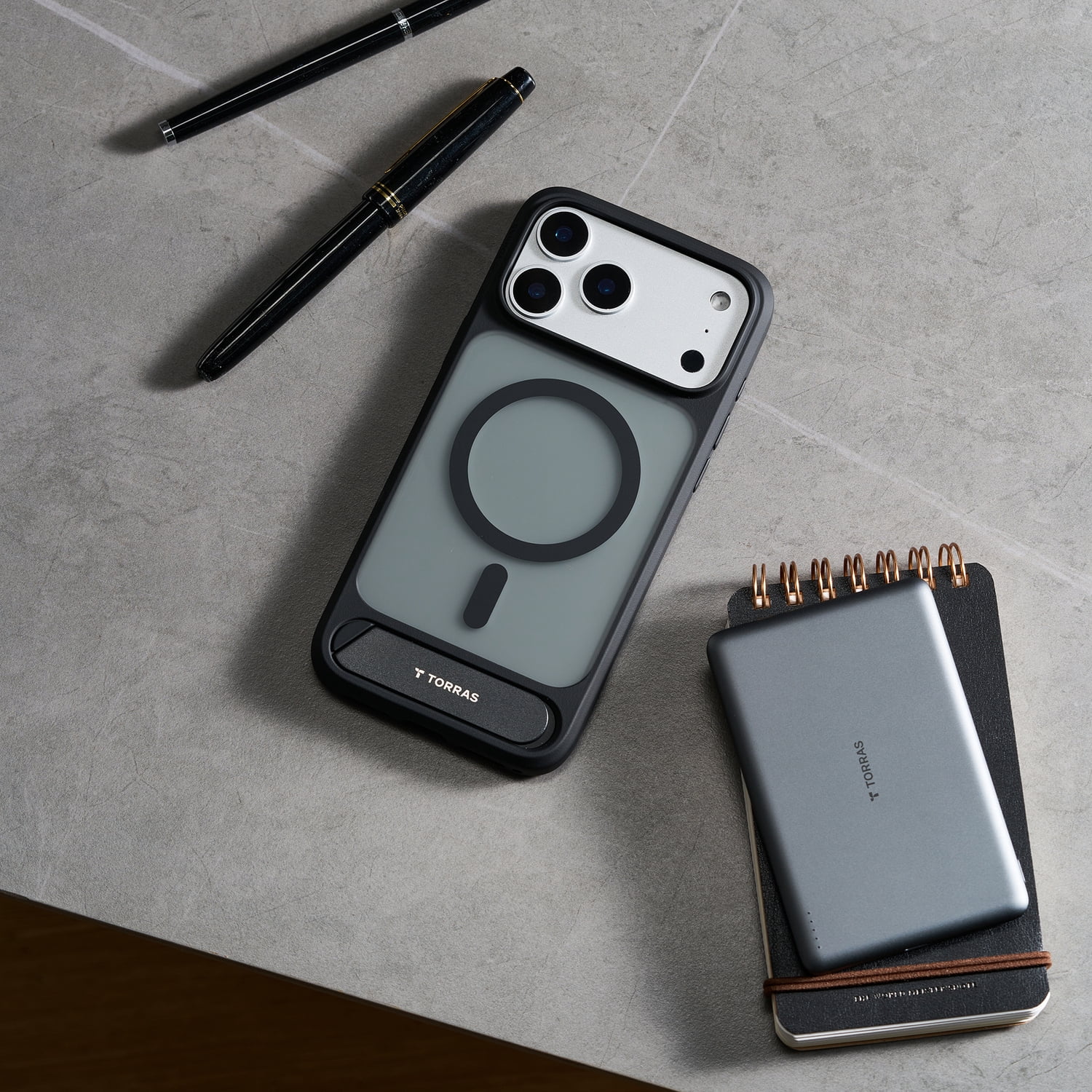 TORRAS Ostand L1 Professional Multi-Angle Magnetic Stand Case, iPhone 17 Pro