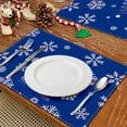 thumbnail image 2 of Noothes Christmas Placemats , 12x18 Inch Heat Resistant Table Mats for Winter Holiday Dining, Machine Washable Linen Placemats for Festive Home Decor and Family Gatherings, 2 of 7