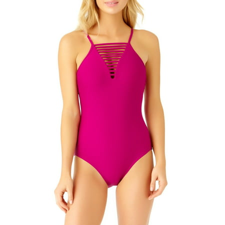 Catalina Women's Berry Strappy Neck One Piece Swimsuit