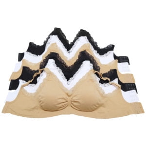 Black, White, Beige (6 Pack)