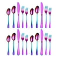 thumbnail image 2 of 20Pcs Colorful Cutlery Set 5 Knife Fork Spoon Set Stainless Steel Flatware Set for Home Hotel Restaurant, 2 of 8