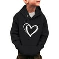 thumbnail image 2 of Chenglor Back To School Kids Hoodies Toddler Girl Long Sleeve Sweatshirts Girls First Day Of School Outfit Clothes for Girls Children's Fashion Clothes (9-10 Years Black), 2 of 4
