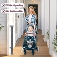 thumbnail image 5 of Retractable Gates 2 Pack  55" Wide Dog Gate Indoor 34" Tall For Stairs Doorways Hallways Deck Pet Safety Outdoor Homee Grey, 5 of 8
