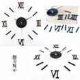 thumbnail image 3 of Roman Numerals Frameless Large Acrylic Mirror Surface 3D DIY Wall Clock Home Office School Wall Decor Clock Stickers Large Watch Silent Home/Office/School Number Clock Decorations Gift, 3 of 9